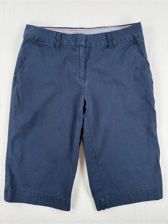 Izod Pants - Izod Flat Front Navy Blue Women's Bermuda Shorts